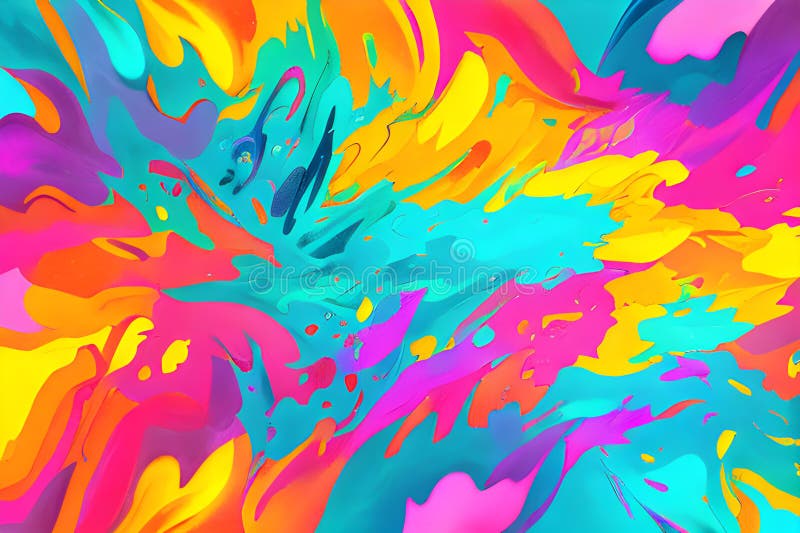 Paint Splash 8k Desktop Wallpaper Generative AI Backgrounds
