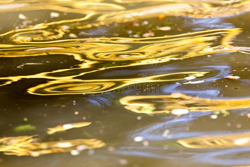 Colored surface of the water as a background