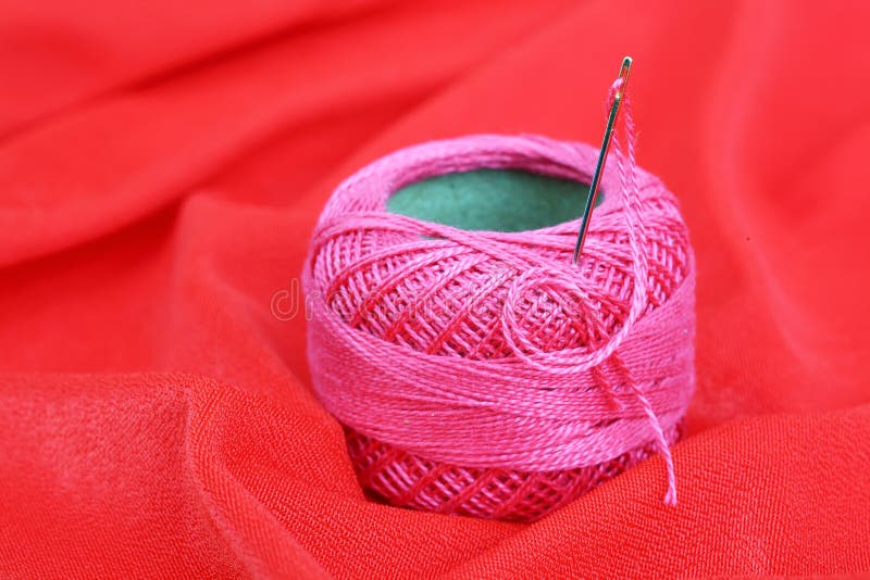Colored thread, needles stock photo. Image of fashion - 18472660