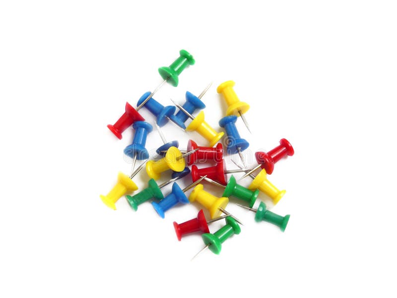 Colored thumbtacks stock photo. Image of green, idea, detail 9694814