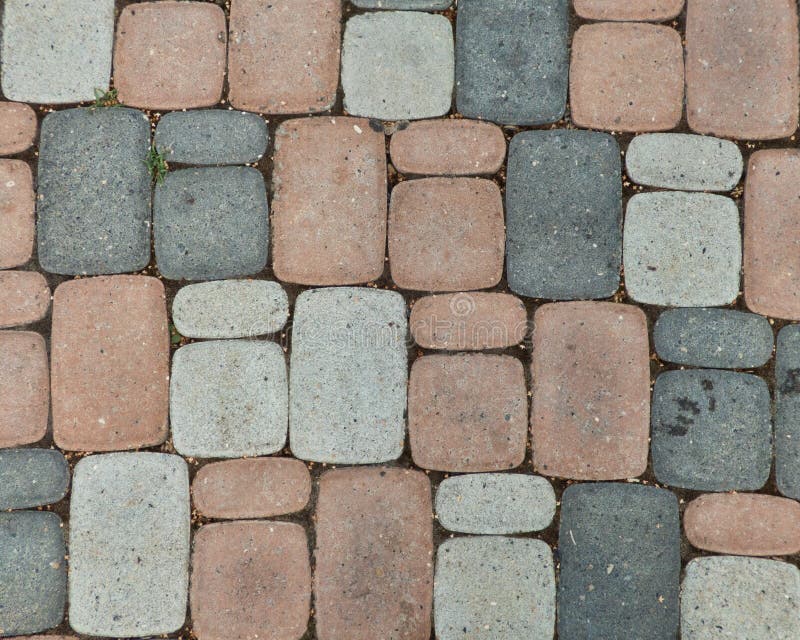 Colored tiles on the road stock image. Image of stone 145905025