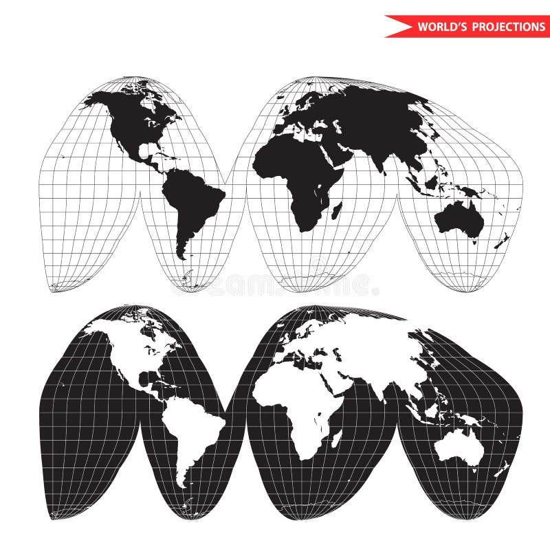 A Colored Vector Map Of The World With Grid Lines Stock Vector Illustration Of Ocean Black A Colored Vector Map Of The World With Grid Lines Stock Vector Illustration Of Ocean Black
