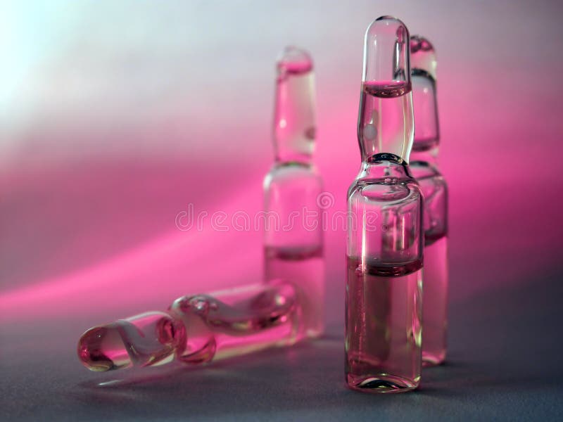Colored vials