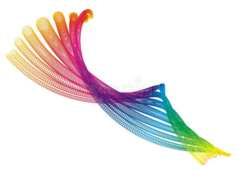 Colored waves royalty free illustration