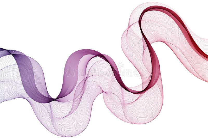 Colored waves. Red, pink,purple waves. eps 10 vector illustration
