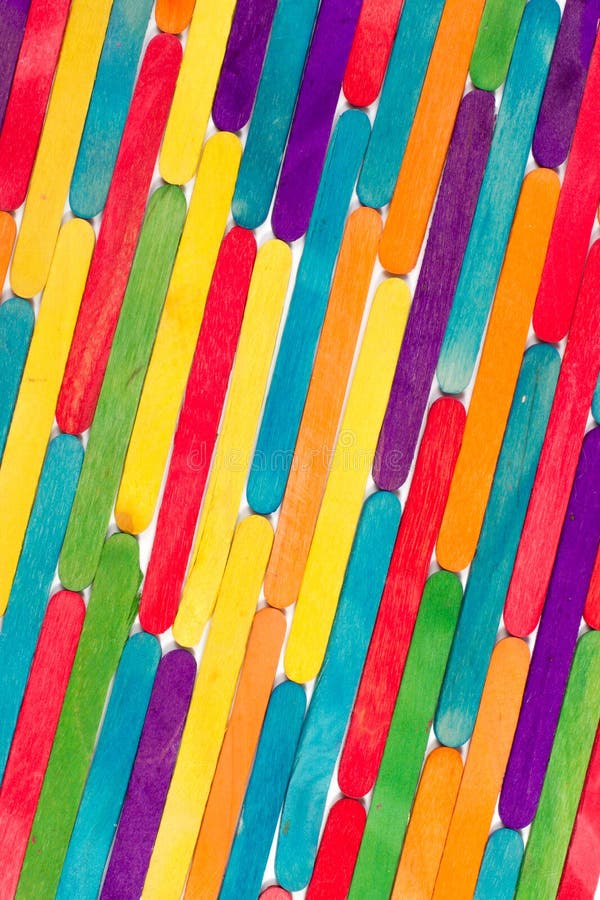 Colored wood sticks stock photo. Image of detail, college 33305558