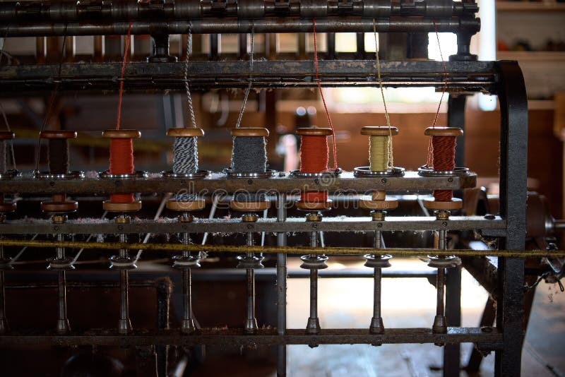 Colored Woolen Threads on an Old Loom, Traditional Yarn in Canada ...