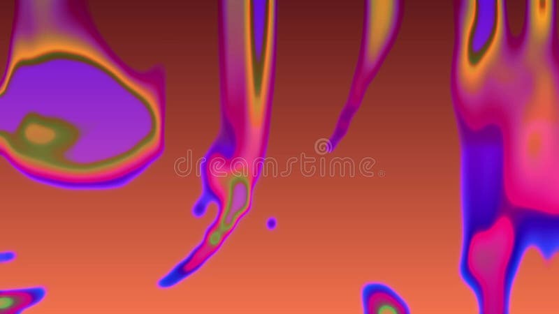 Colores de fluido psicodélico animación de bucle sin interrupciones stock de ilustración