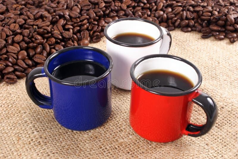 Photo of Color Coffee cups. Photo of Color Coffee cups