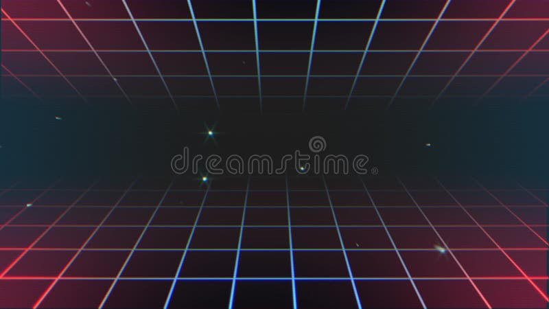 Pătratele dinamice dinamice vibrante, colorate și abstracte, umplu camera goală stock illustration