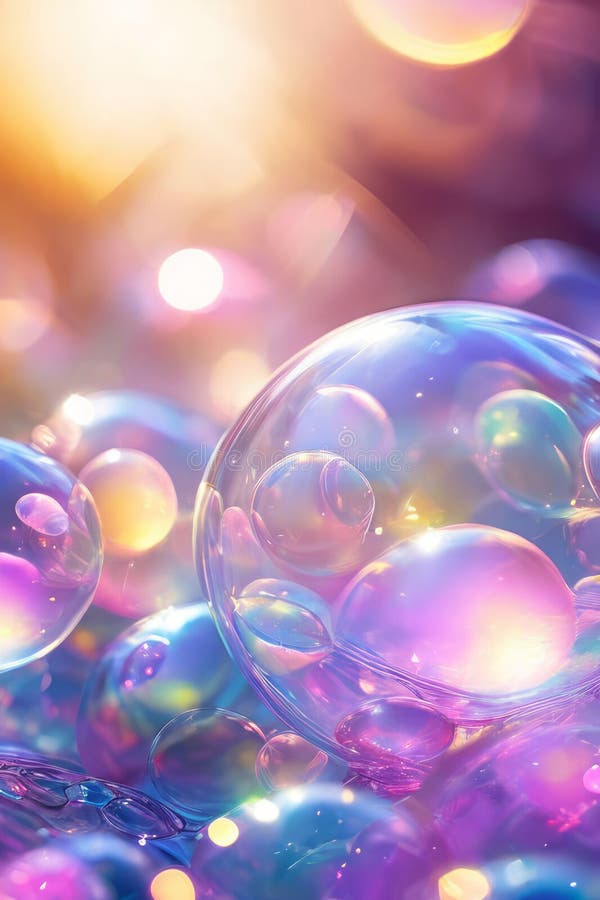 Colorful abstract background with a bubble blur effect. royalty free stock photo