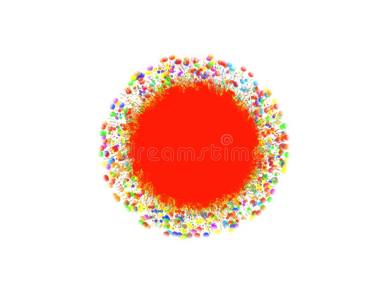 Colorful abstract circle isolate on white background. royalty free illustration Colorful abstract circle isolate on white background. royalty free illustration