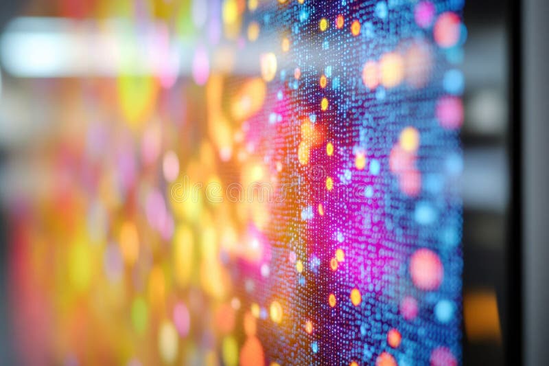 Colorful abstract digital art displaying vibrant patterns and textures in contemporary design royalty free illustration