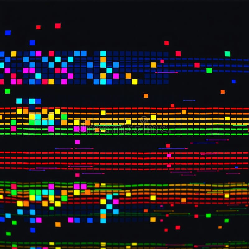 Colorful Abstract Digital Artwork stock photo