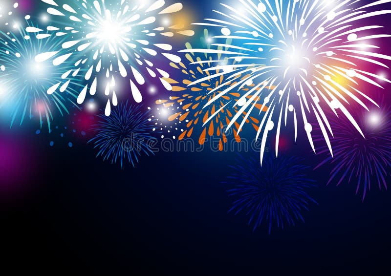 Colorful abstract fireworks background design vector illustration Colorful abstract fireworks background design vector illustration