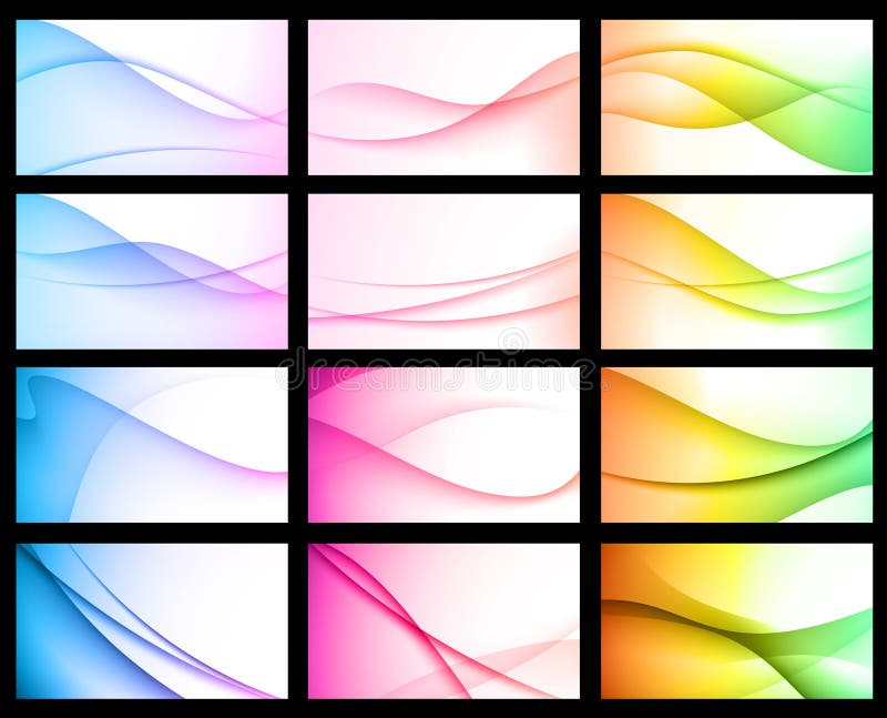 Colorful Abstract Floral Wave Background