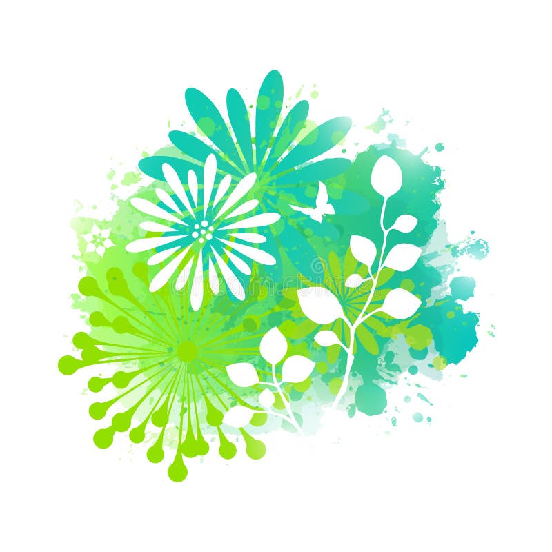 Colorful abstract flower background