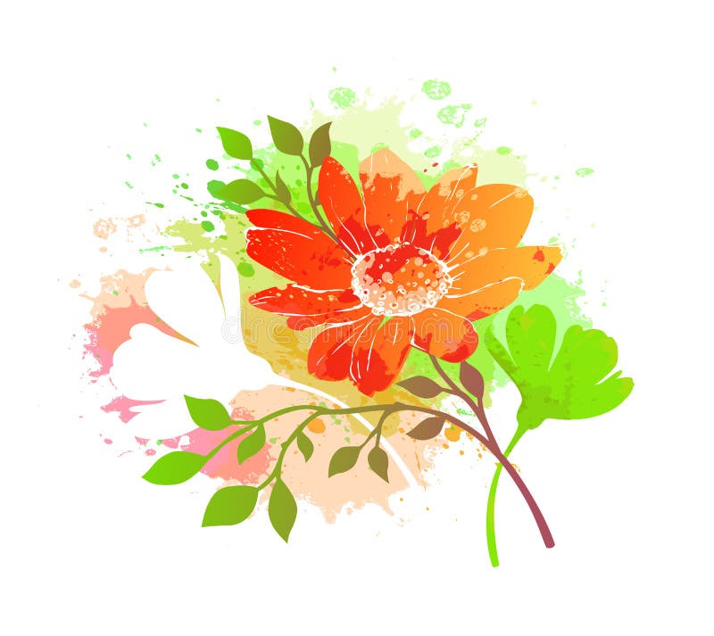 Colorful abstract flower background