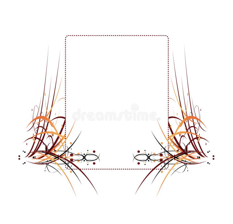 Colorful Abstract Frame Elemen royalty free illustration