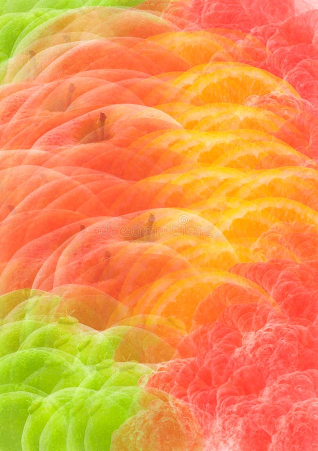 A colorful abstract fruit background