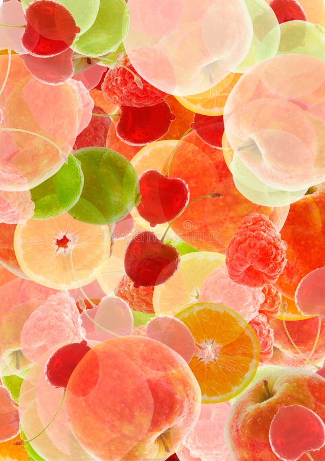 A colorful abstract fruit background