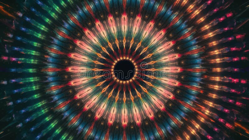 A colorful abstract image of a circular pattern with many colors, AI stock photos