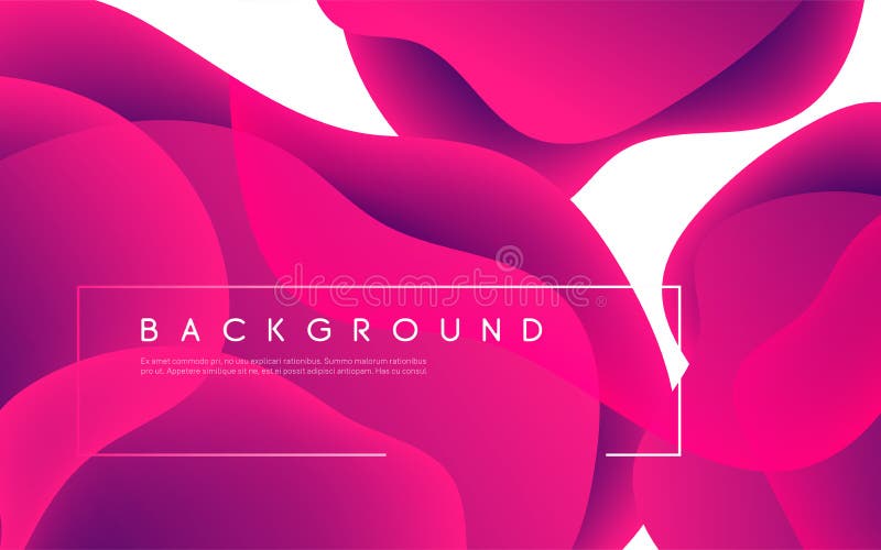 Colorful abstract minimalist vector background with liquid bubble shapes