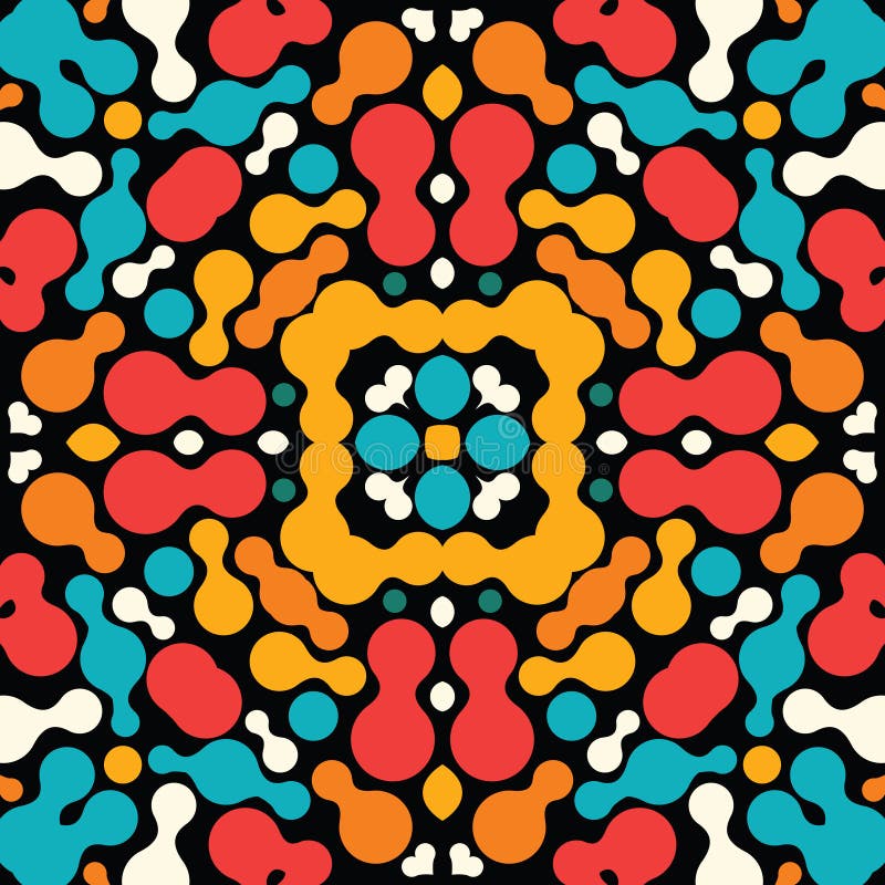 Colorful abstract ornament stock vector. Illustration of background