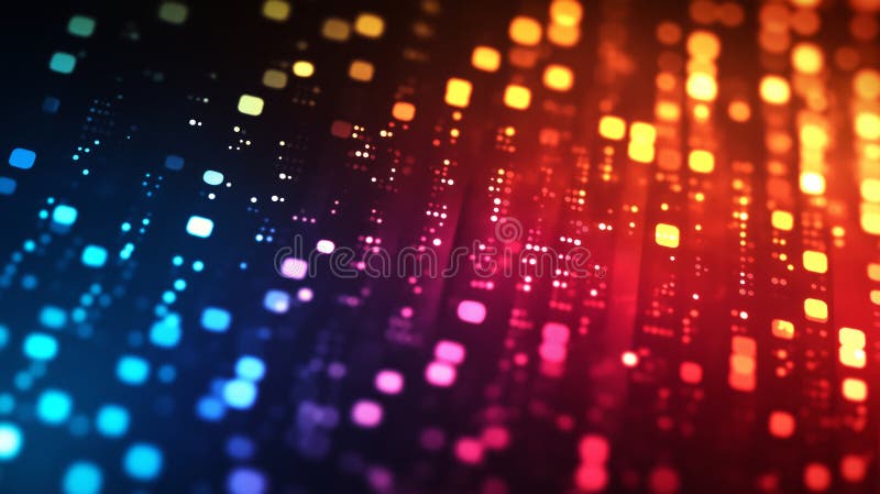Colorful abstract patterns of light creating a vibrant digital backdrop vector illustration