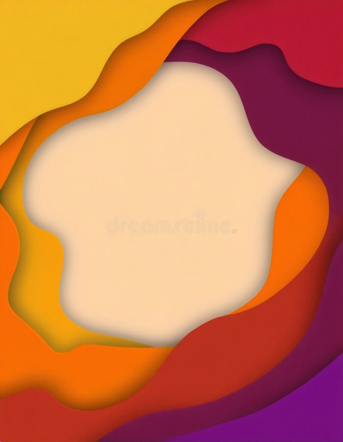 Colorful abstract poster background with flowing shapes creating a vibrant design stock photography