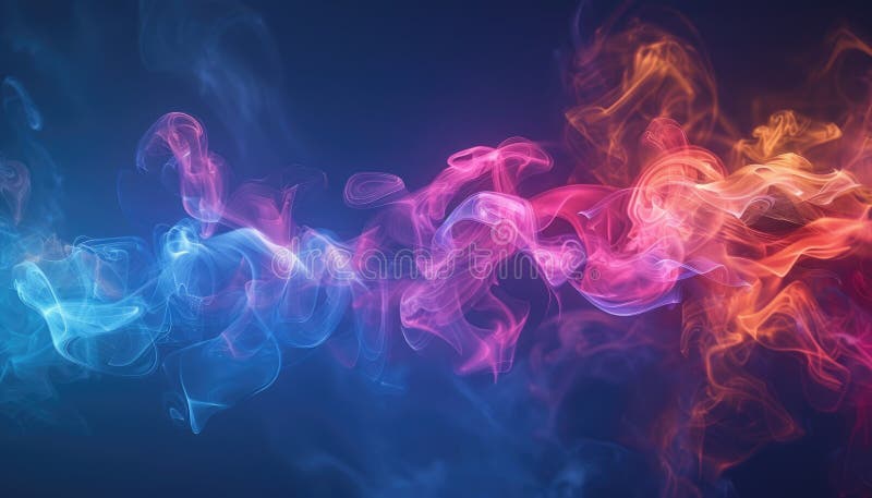 Colorful Abstract Smoky Swirl captivates with vibrant, dynamic, mesmerizing artistry AIG62 vector illustration