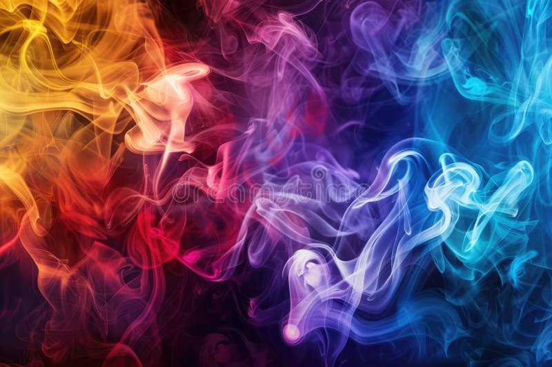 Colorful Abstract Smoky Swirl captivates with vibrant, dynamic, mesmerizing artistry AIG62 vector illustration