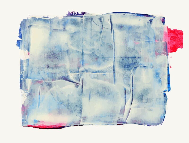 Light colorful abstract watercolor, acrylic painted rectangle label with copy space. Vector illustration. Acrylic vectors