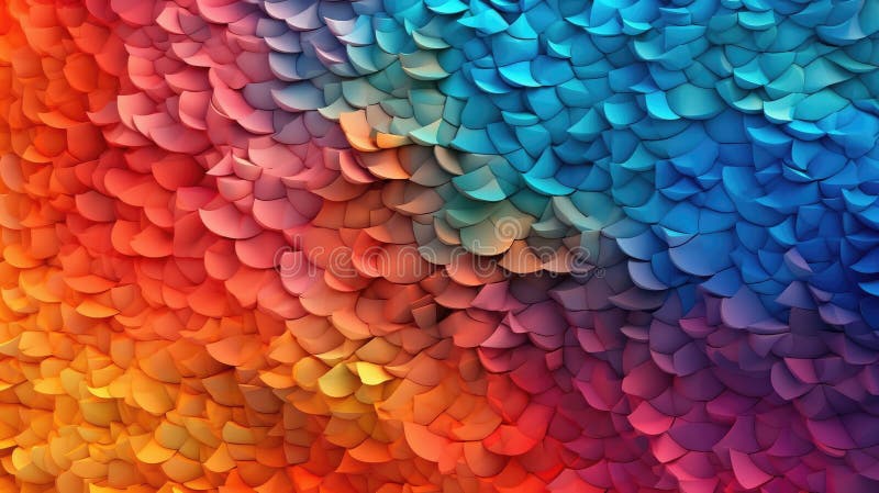 Abstract wave pattern with a vibrant flow of hues in a dynamic design. AIG35. stock illustration