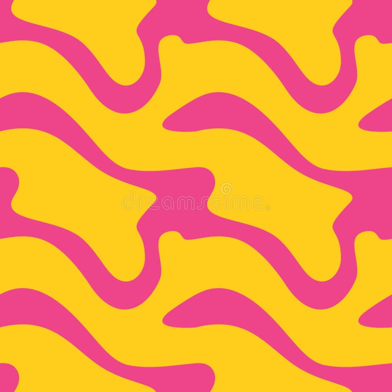 Colorful abstract waves with pastel colors. Camouflage trendy seamless pattern vector illustration