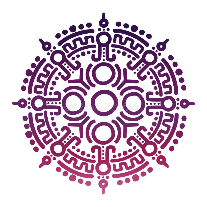 Colorful ancient mexican mythology symbol stock illustration Colorful ancient mexican mythology symbol stock illustration