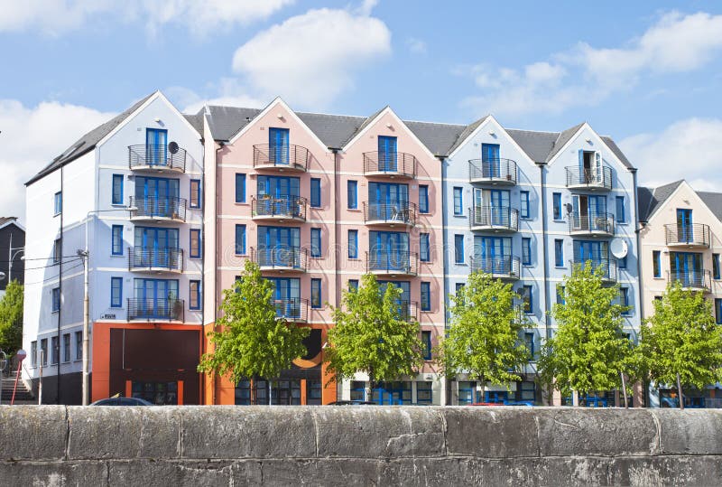 Colorful Apartment Building In Cork City Ireland Royalty Free Stock Images Image 20529589