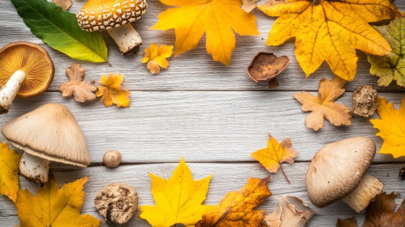A colorful array of mushrooms is artfully arranged in this image, which effectively captures the diversity and appeal of stock photography