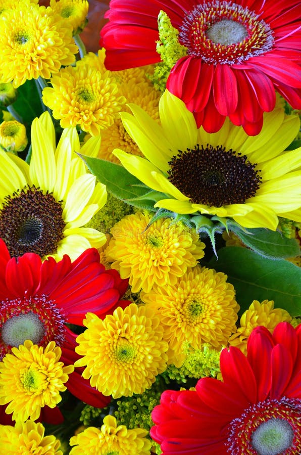 Colorful autumn floral arrangement