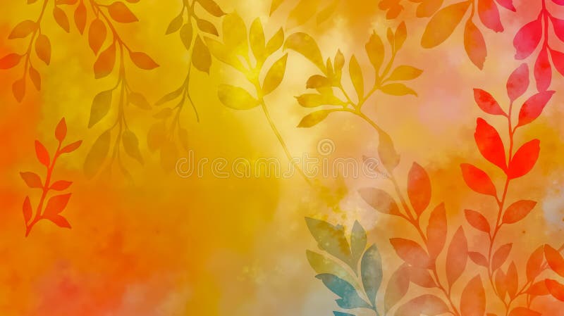 A colorful background with bunch of leaves on it vibrant and abstract design featuring repeating pattern in various shades red stock foto's