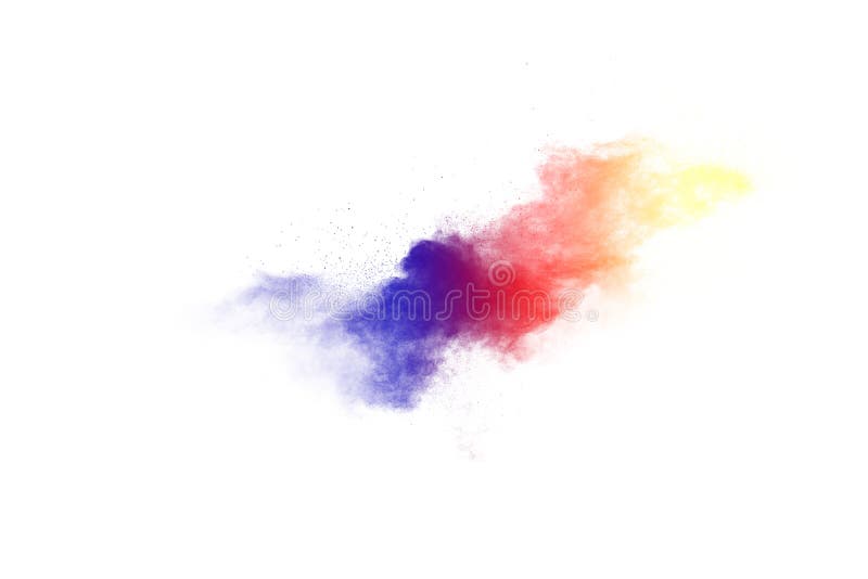 Colorful Background of Pastel Powder Explosion. Rainbow Color Dust Splash  on White Background Stock Photo - Image of bizarre, explosion: 154940846