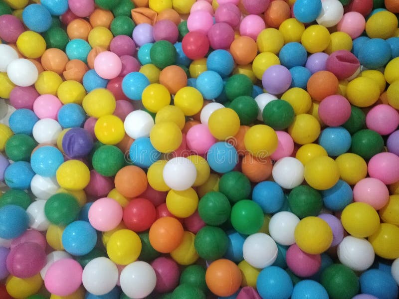 Colorful Ball Pool White Play Kids Stock Image Image of play, white