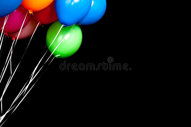 2,766 Colorful Party Balloons Black Background Stock Photos Free