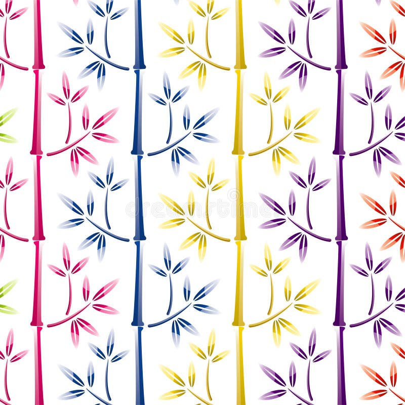 Colorful bamboo background