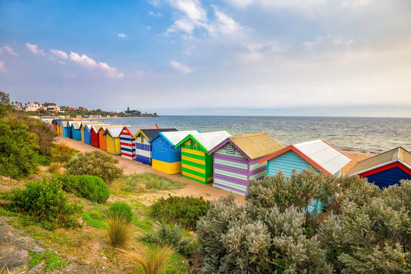 Colorful Beach House at Brighton Beach, Melbourne