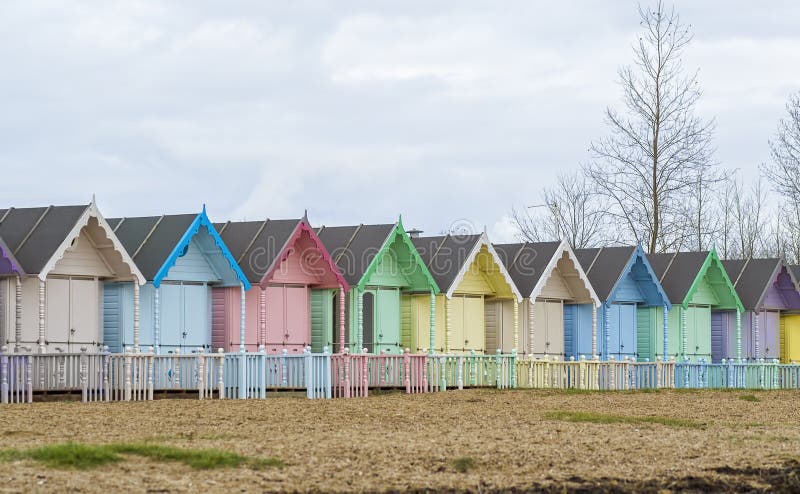 Colorful beach houses