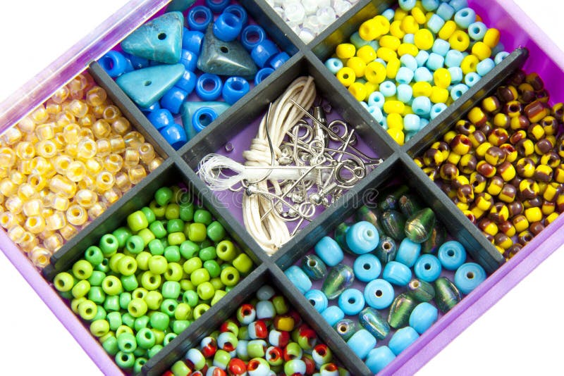 Bead box stock photo. Image of columns, jewel, colours - 28138322