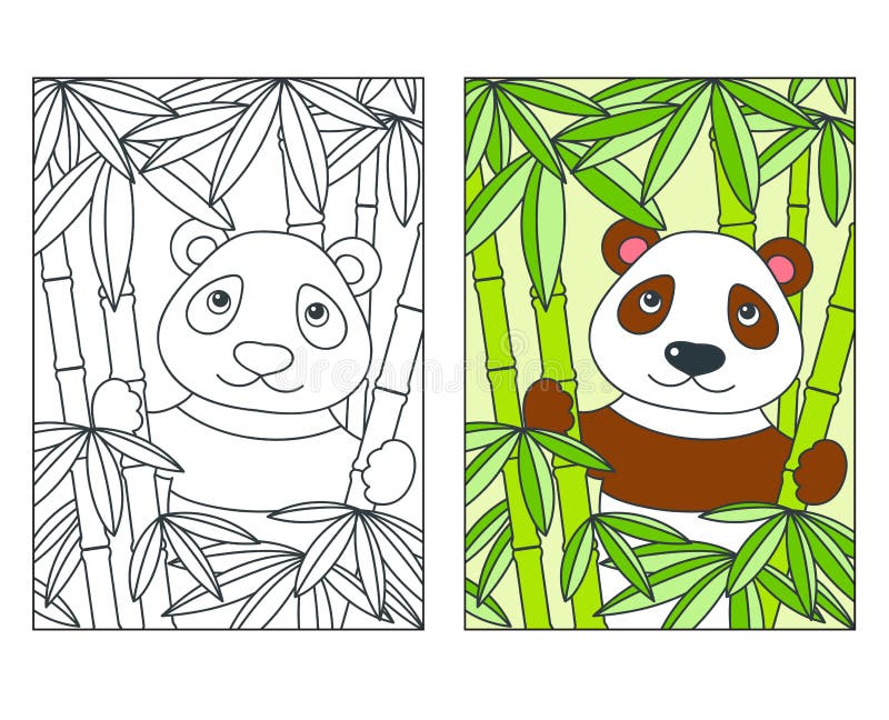 Cute Panda with a Bamboo Lantern Página para colorir  Panda coloring  pages, Coloring pages, Cute coloring pages