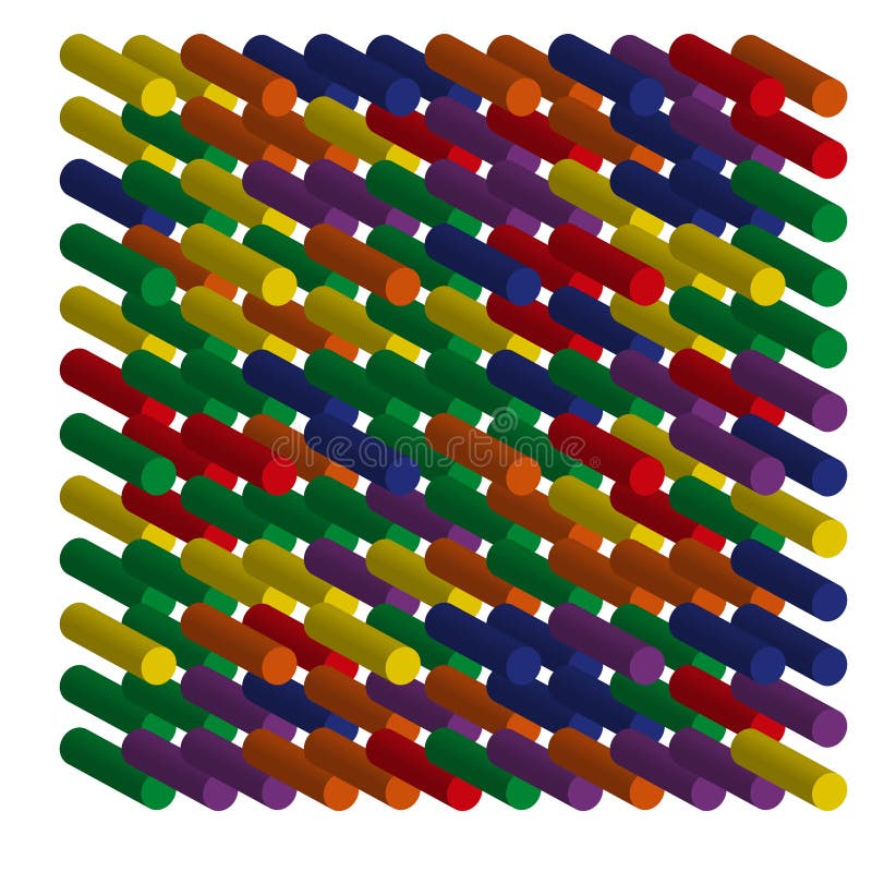 Colorful block pattern. Abstract geometric forms. Bright cube array. Vector creative texture. vector illustration