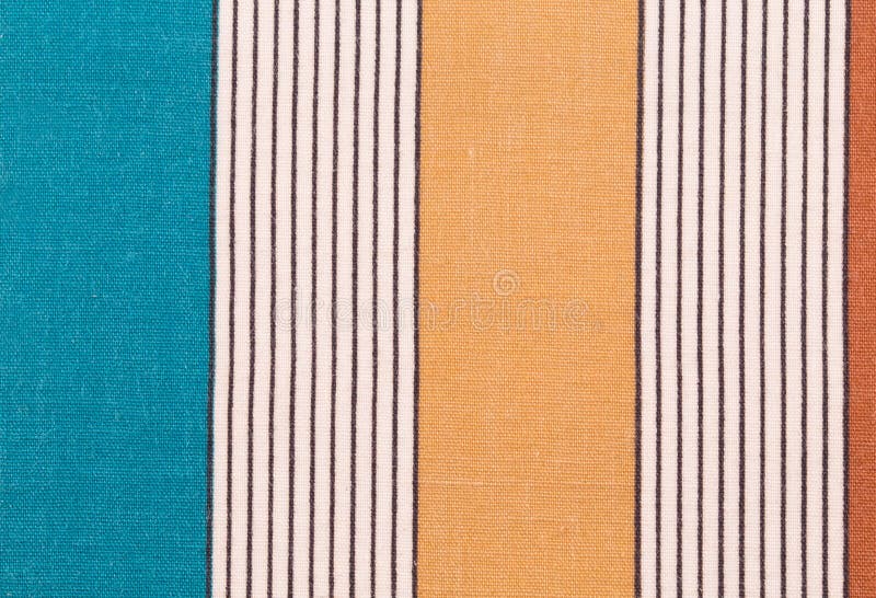 Blue and Yellow Striped Fabric Swatch Stock Photo Image of green